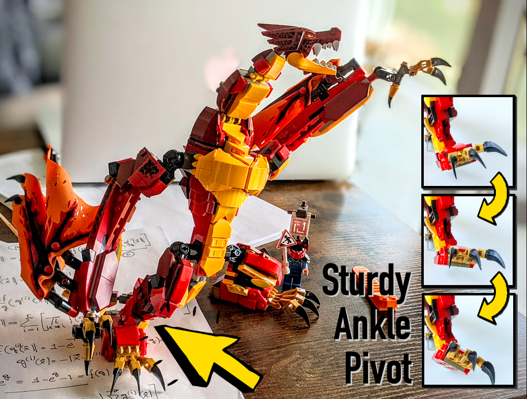 QUICK FIX | Fire Dragon (ankle pivot joints) | LEGO® Ninjago® 71753