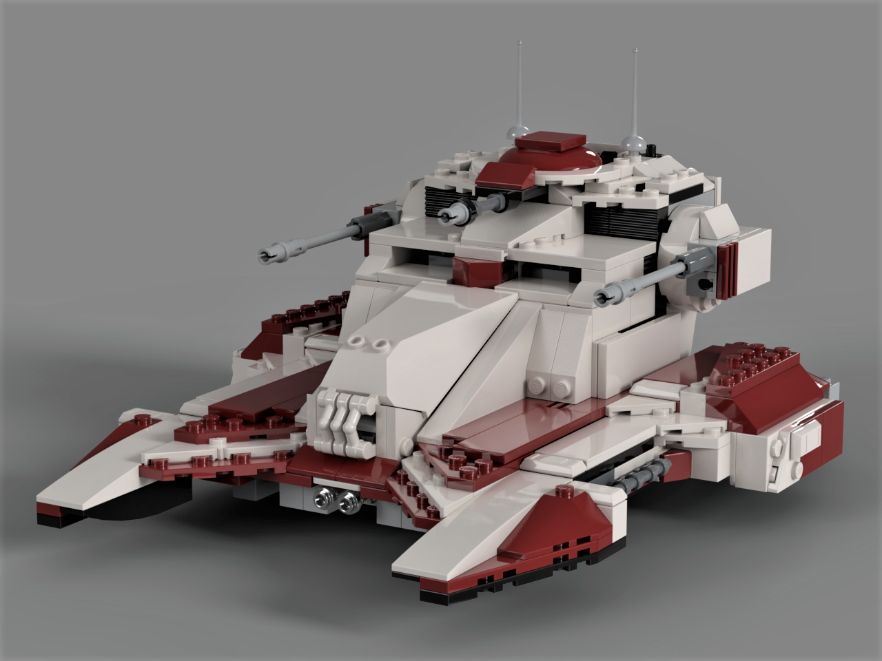 Republic Fighter Tank 75342 x2 Combine Build
