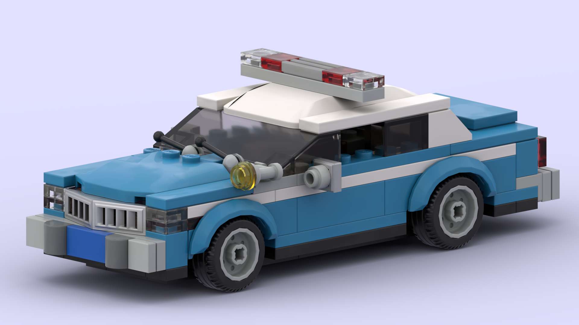 80s NYPD style Police Cruiser