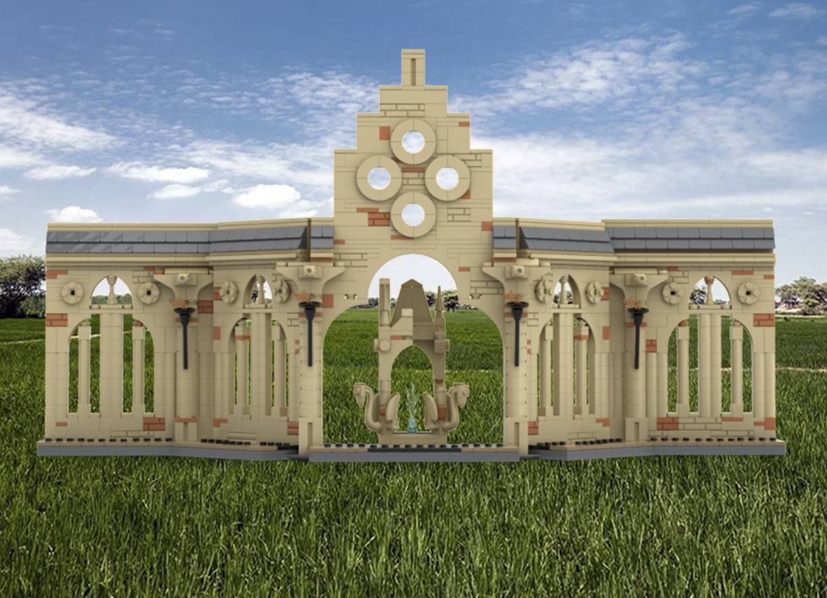 Wizarding World Courtyard Display