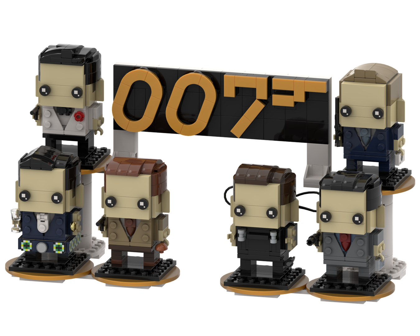 James Bond 007 Collection w/ Stand