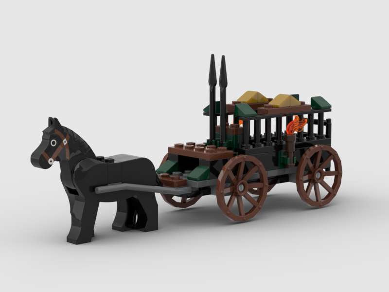 Dragon Knights' Prison and Supply Wagon