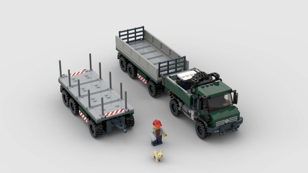 Unimog Truck + Trailer