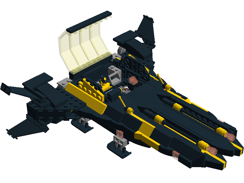 Retro Blacktron Spaceship