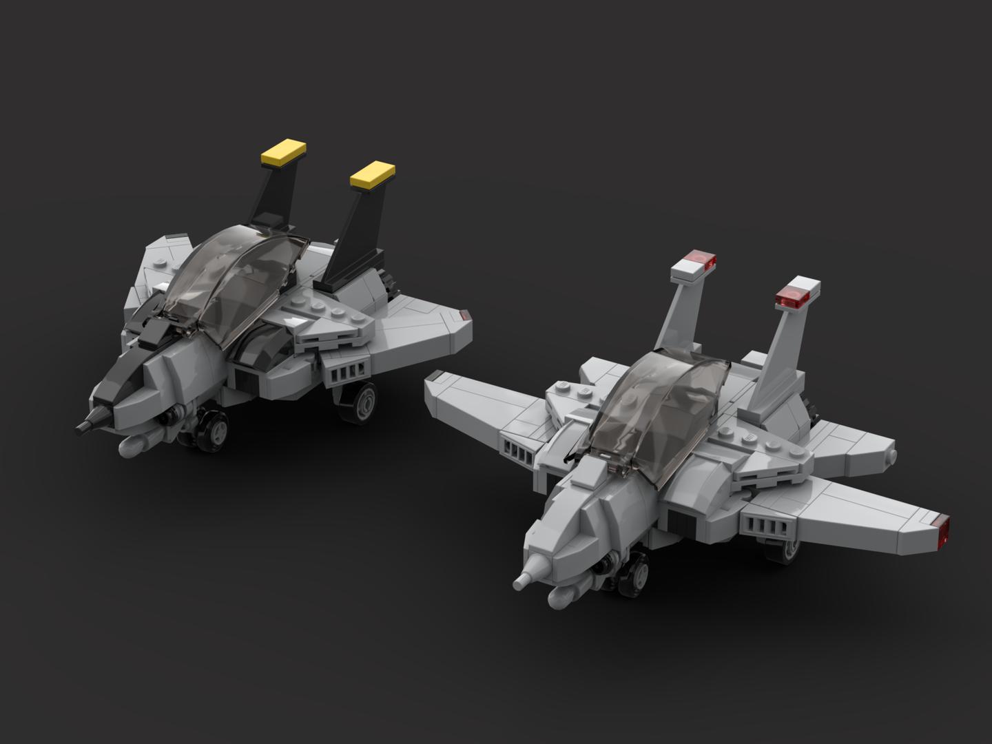 Top gun F-14 Tomcat chibi size jet