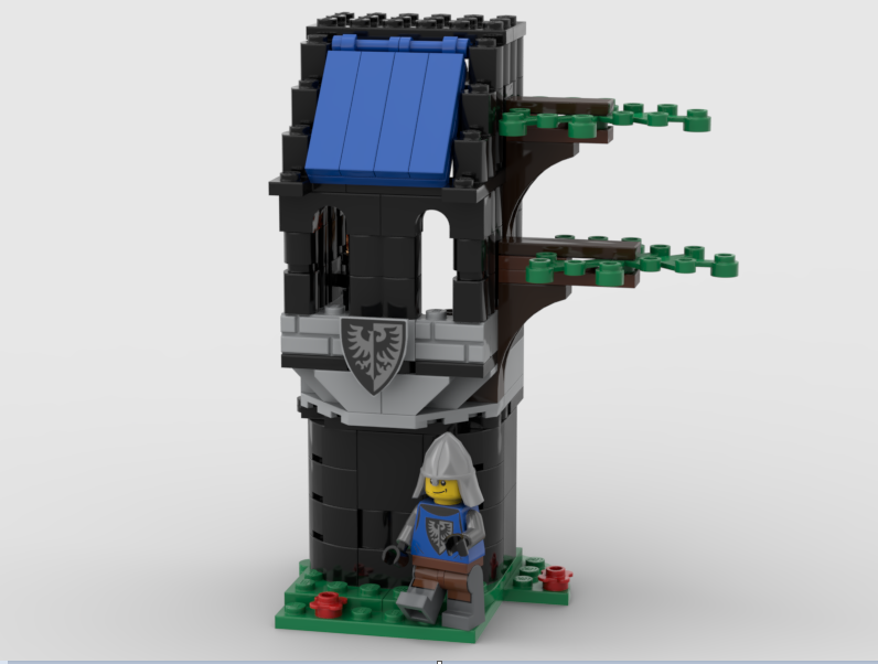 A Medieval Tower in the Woods