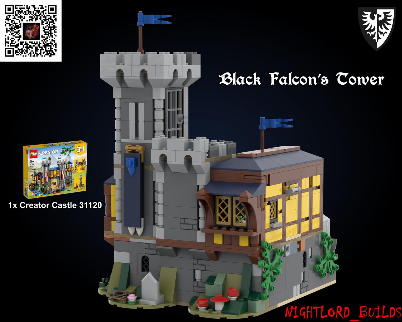 Black Falcon's Tower Keep 31120-1 Alt. Build