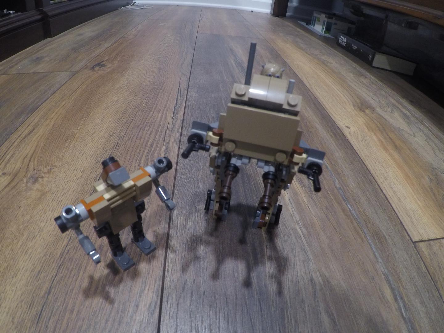 "Scrapheap" AT-ST and load lifter droid alternate build