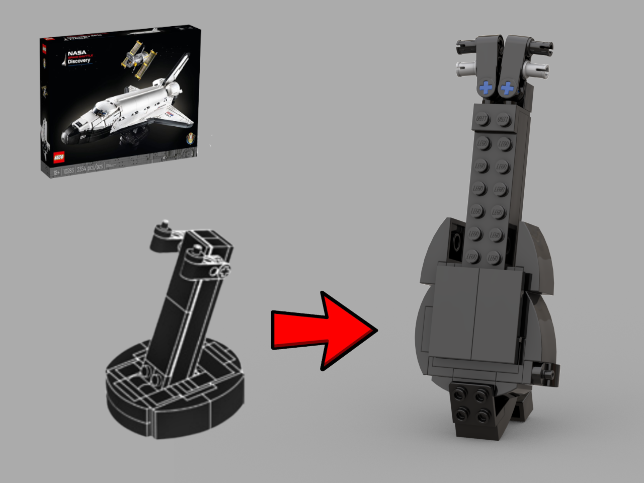 HST stand → guitar alternate build