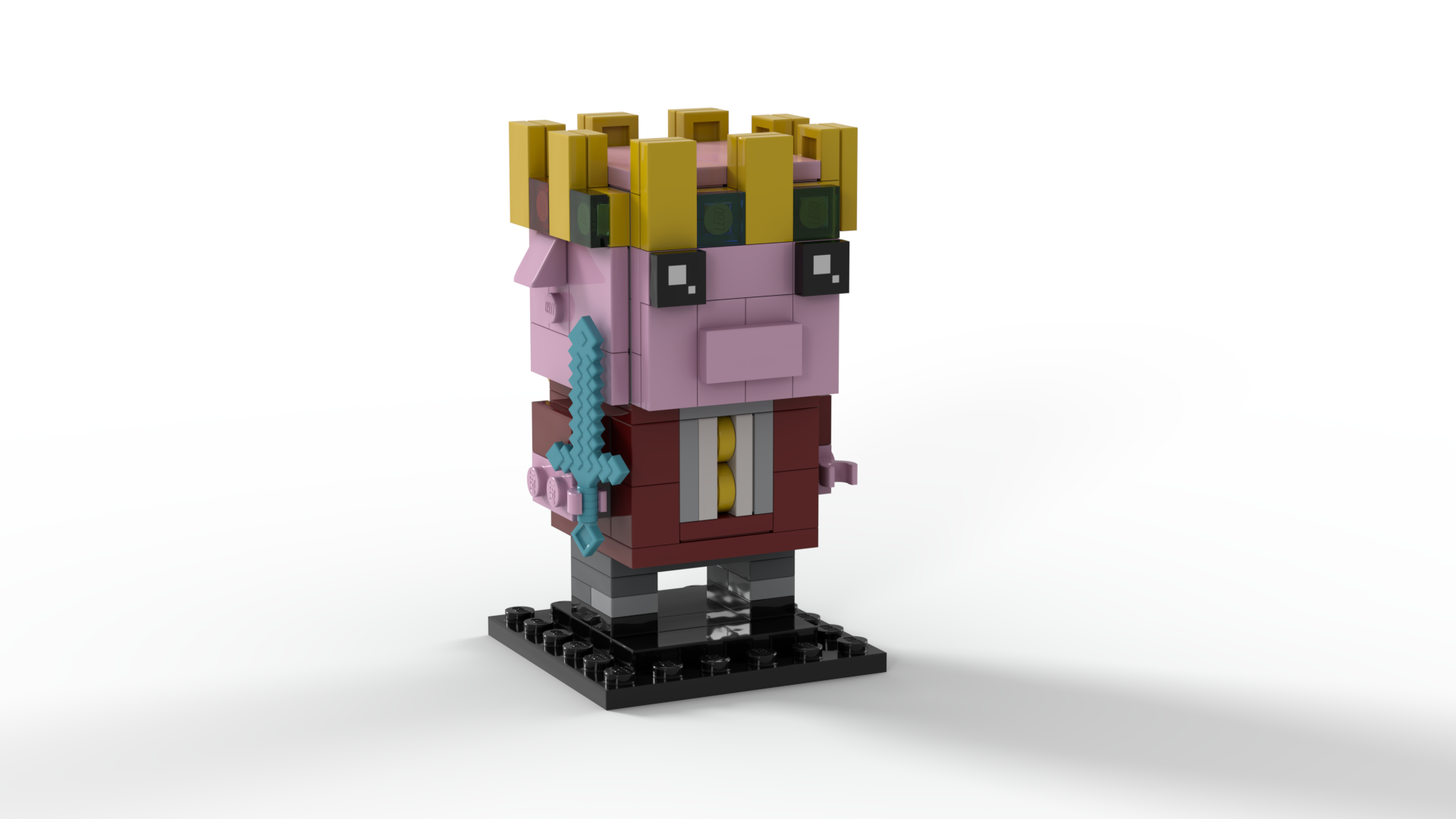 Technoblade Brickheadz (MOC-116127) - LEGO MOC | MOC Tracker