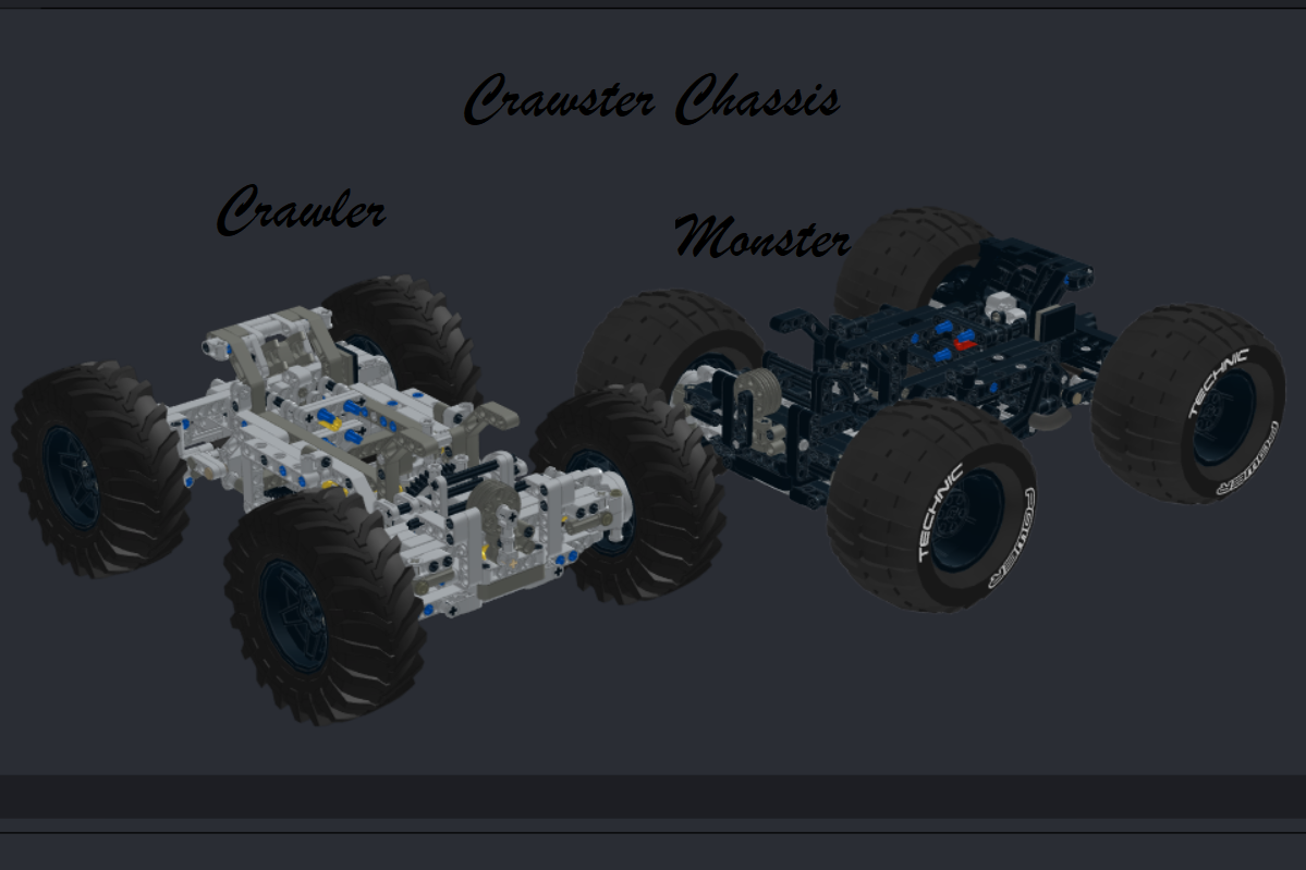 CrawSter Chassis 4x4 Crawler and MonsterTrack