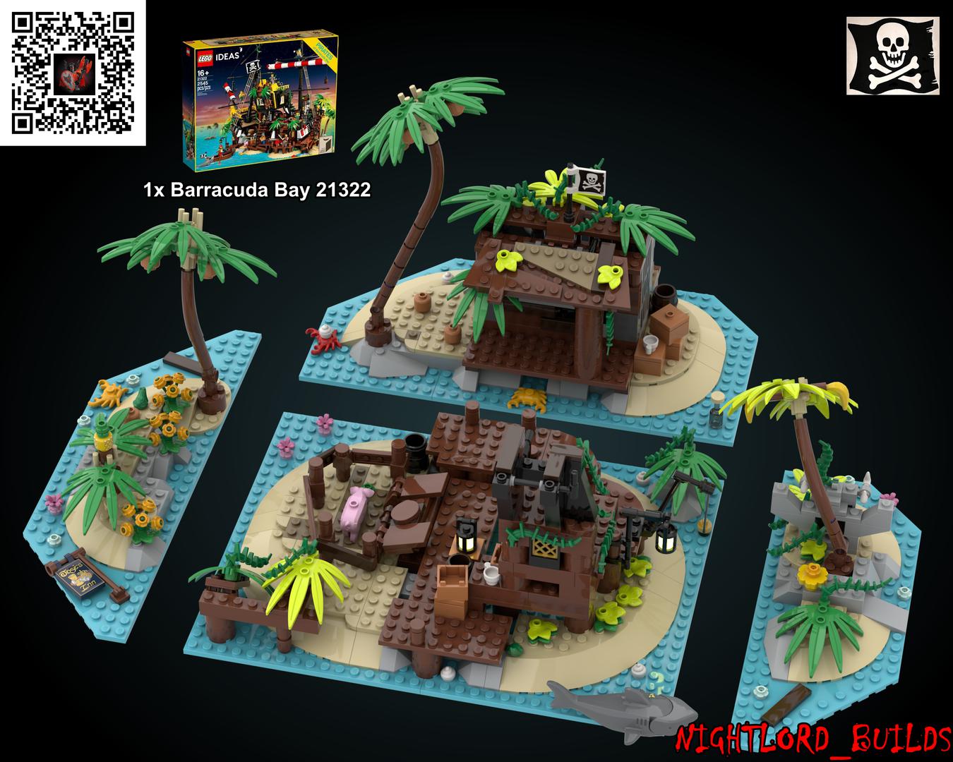 Island(s) of Barracuda Bay 21322 Alt. Build