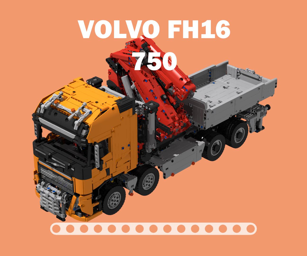 Volvo FH16 750 8x6 with crane