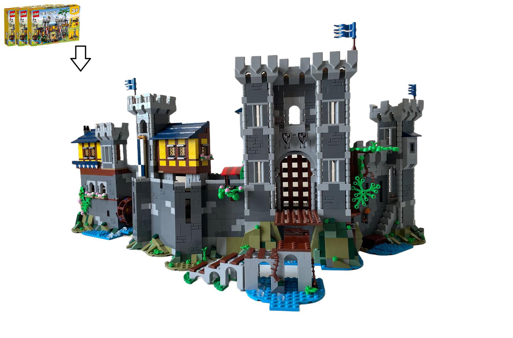 Blue Knight's Castle Fortress (3x31120 Alternate build)