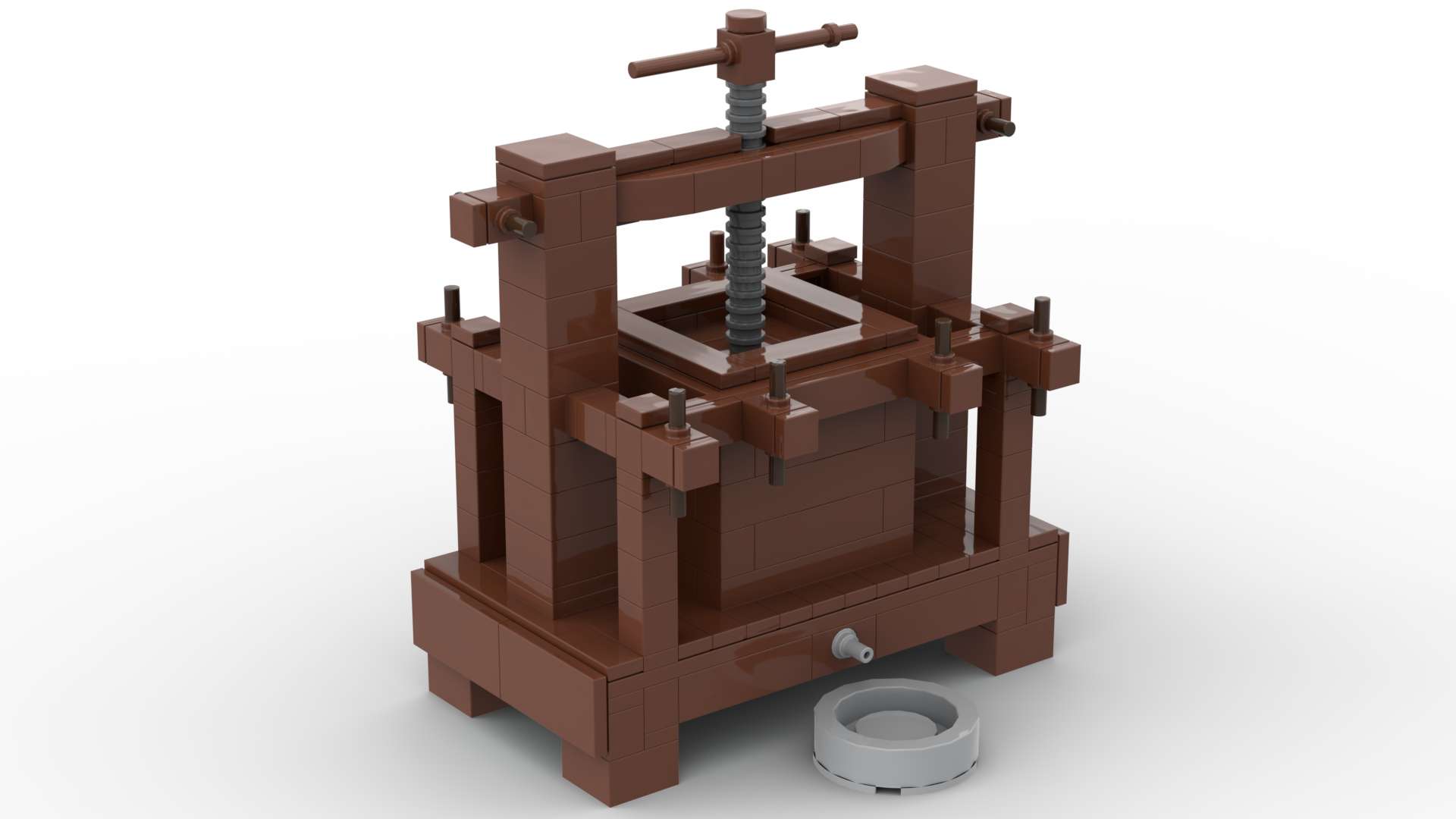 Old wooden wine press