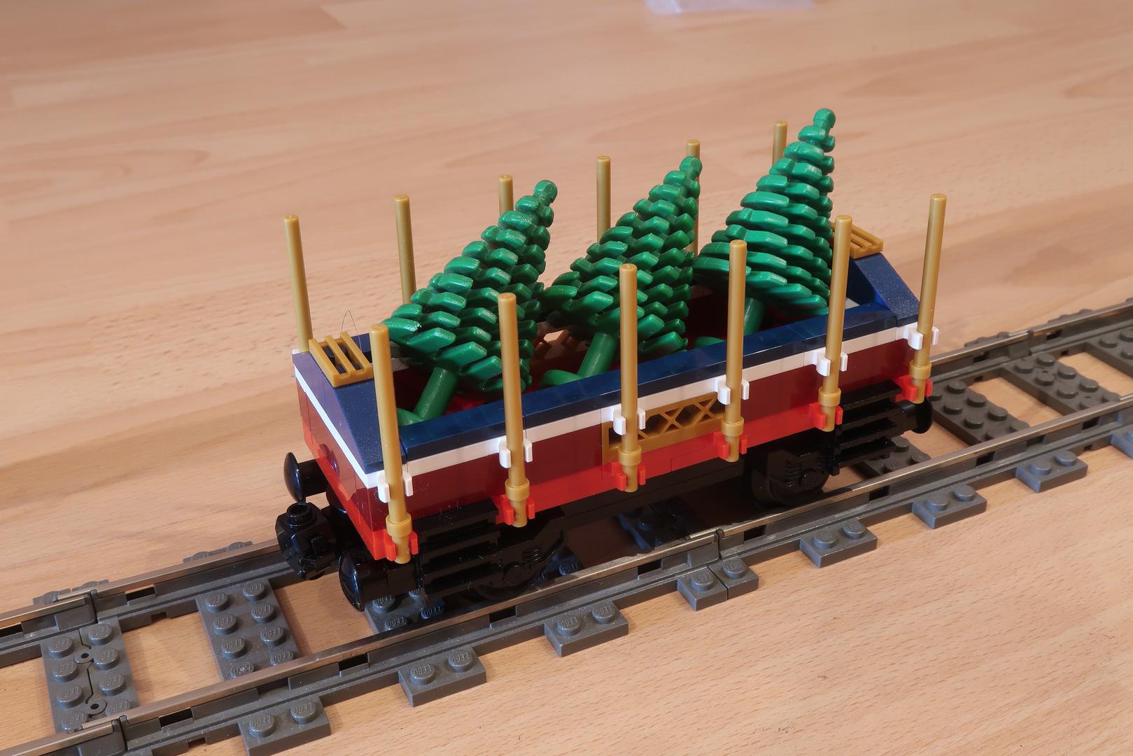10173 Holiday Train Christmas Tree Transport-Wagon