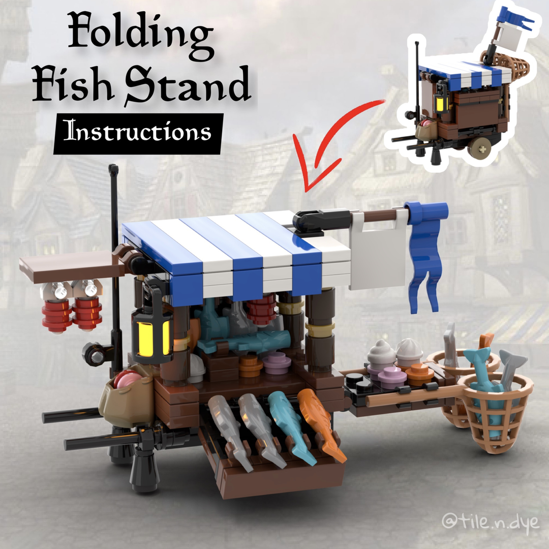 FISHES MERCHANT FOLDING STAND ( Castle theme)