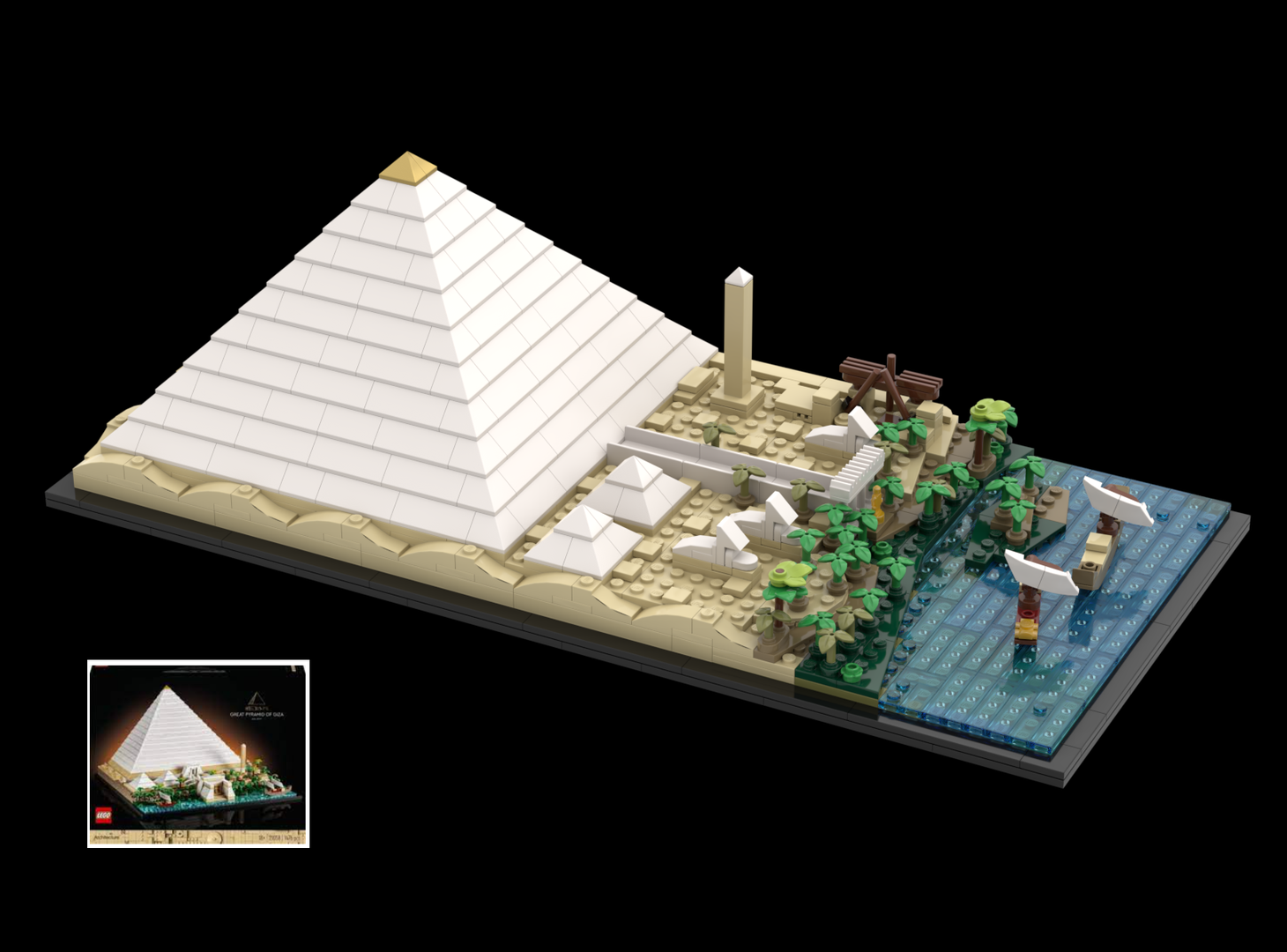 21058-1 Pyramid of Giza Classic Architecture