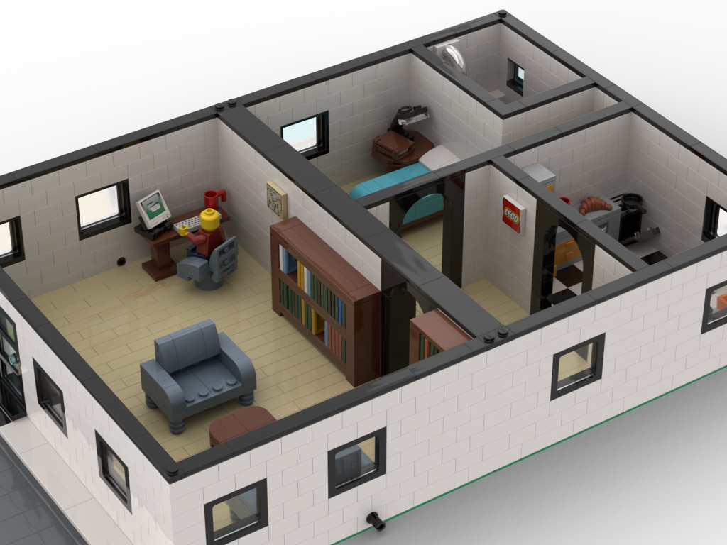 Minifig scale full size apartment!