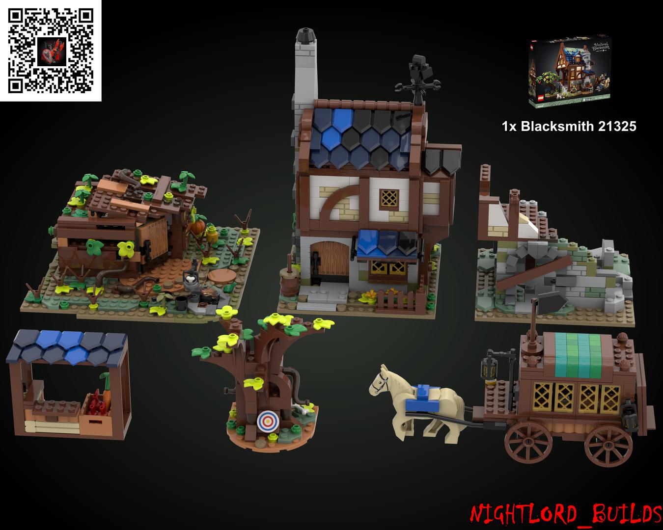 Medieval Village Pack #1 (21325 Alt. Build)