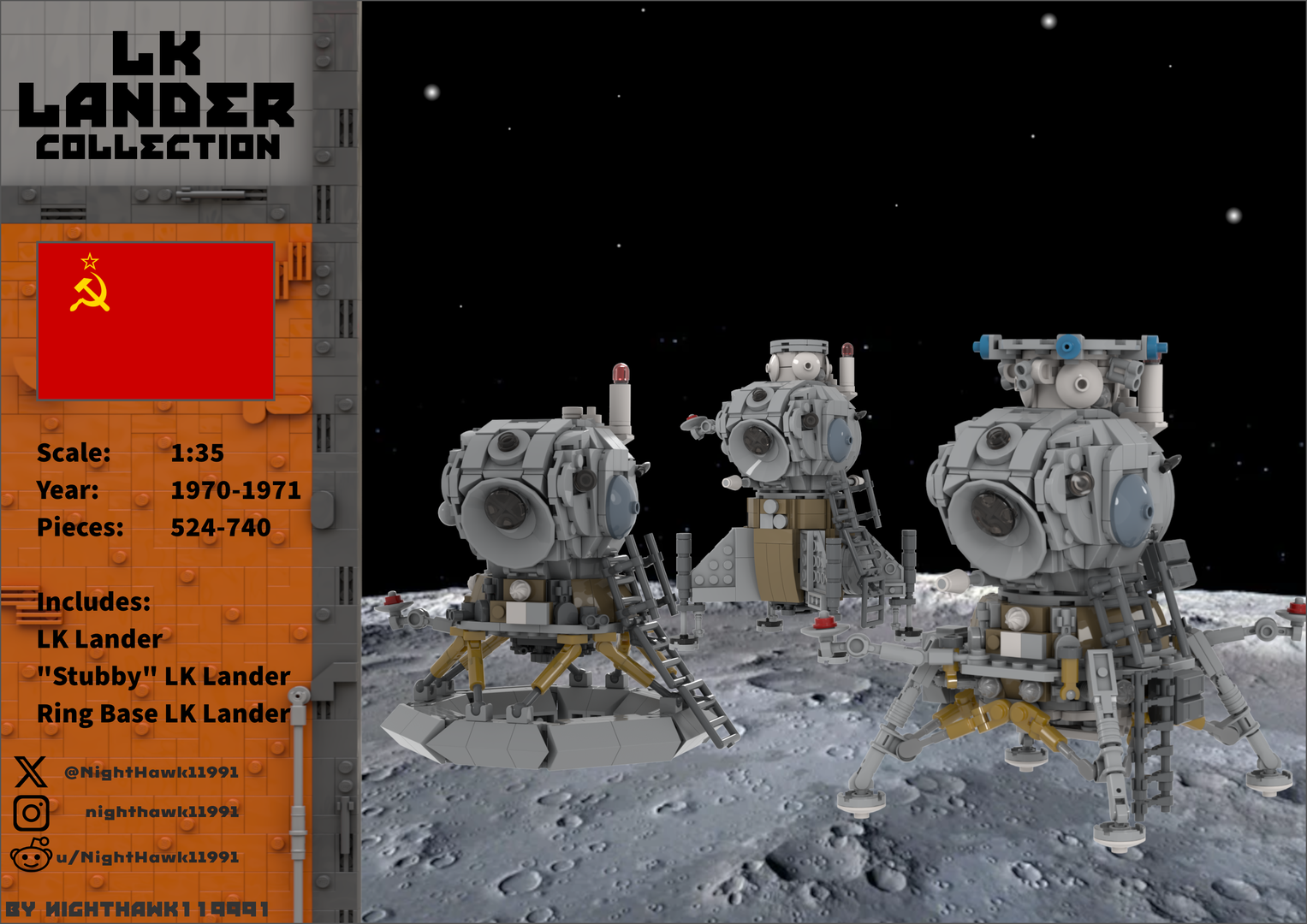 LK Lander Collection 1:35 (Soviet Moon Lander)