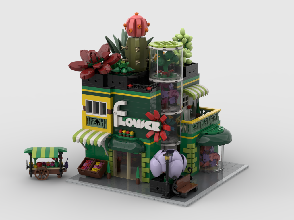 Modular Flower store + Display for set 10309