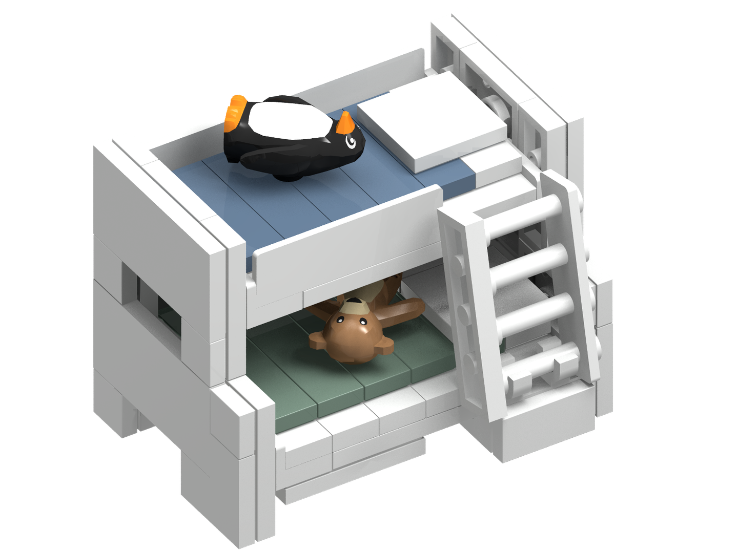 Twin over Double Bunk-bed