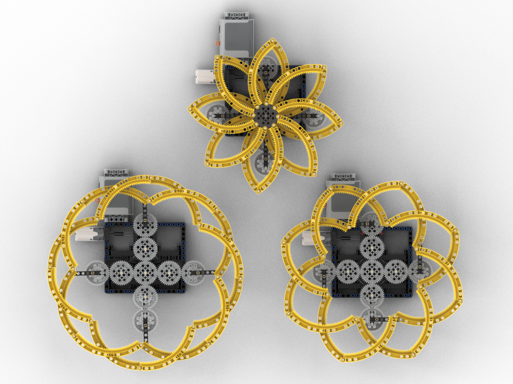 Lego hoberman mechanism