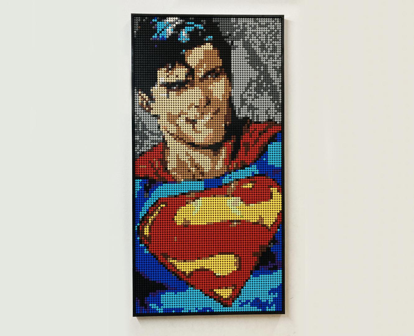 Superman Mosaic (53 x 104 cm / 20.8 x 40.9 in)