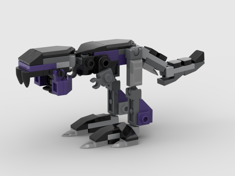 mini gorgosaurus from LEGO Marvel set 76204: Black Panther Mech armor alternate build