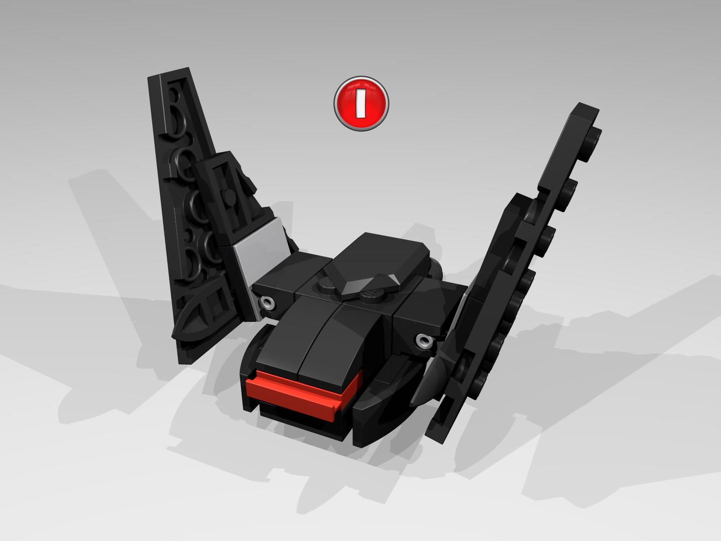 Micro Kylo Ren's Shuttle. Version One. 911831 Alternate alternate build