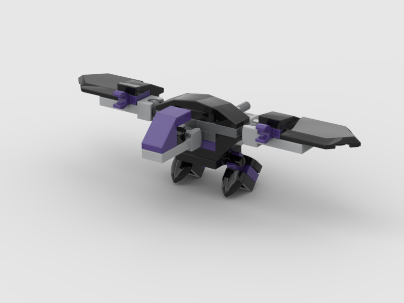 mini pteradactyl from LEGO Marvel set 76204: Black Panther Mech armor alternate build