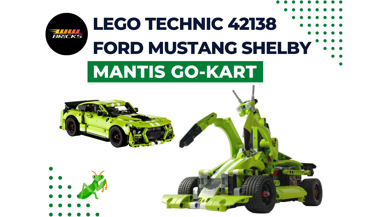 [MOC] LEGO Technic 42138 Ford Mustang Shelby GT500 Mantis Go-Kart alternate build