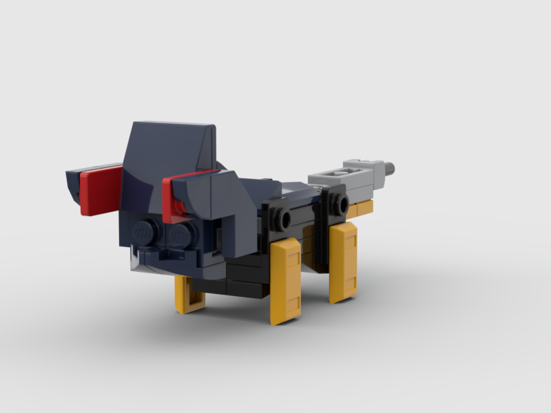 mini torosaurus from LEGO Marvel set 76202: Wolverine Mech armor alternate build