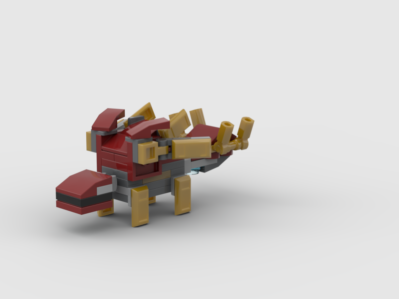 mini kentrosaurus from LEGO Marvel set 76203: Ironman Mech armor