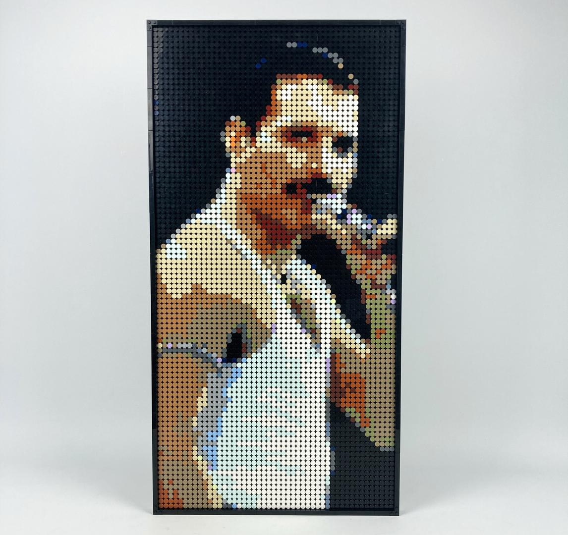 Freddie Mercury - The Legend, Mosaic (40 x 78 cm / 15.7 x 30.7 in)
