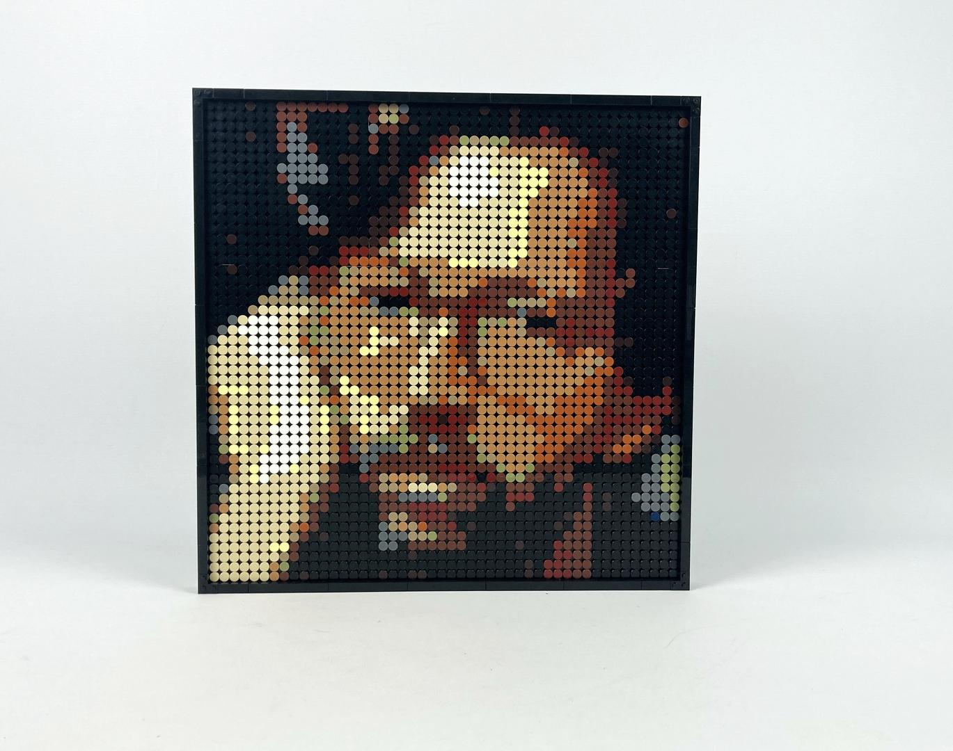 "Slowhand" Eric Clapton Mosaic (40 x 40 cm / 15.7 x 15.7 in)
