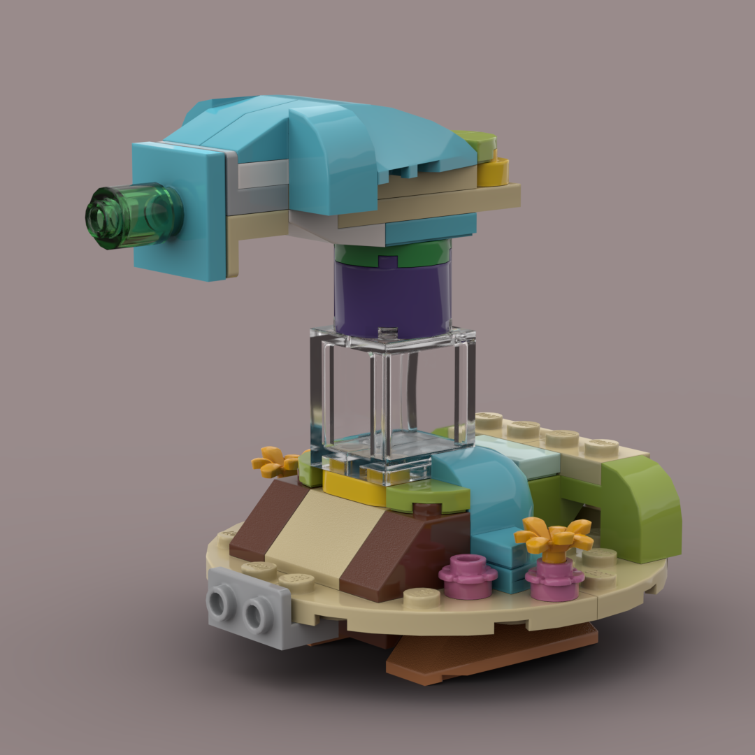 turtle turret from LEGO Creator set 31128: Dolphin and Turtle