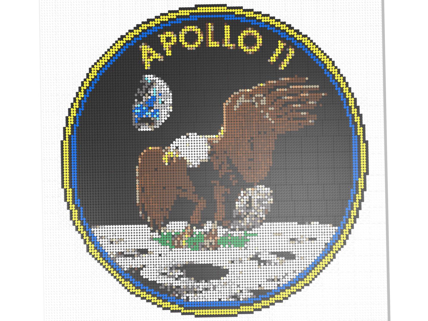 Apollo 11 Patch Mosaic
