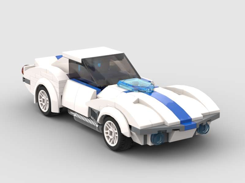 1960s Corvette Singray - 7 studs wide model