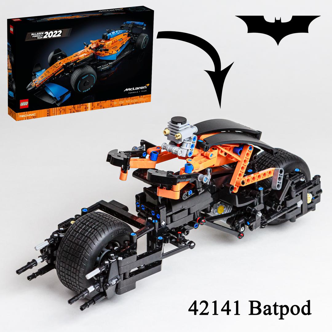 Batpod (42141 McLaren Formula 1 c-model) alternate build