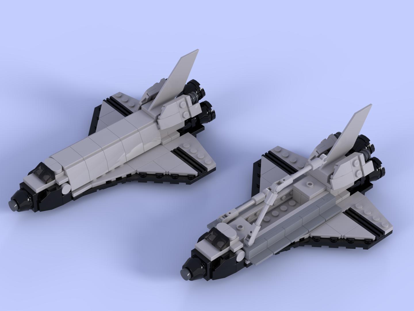 Space Shuttle 1:220 scale (Lego Ideas ISS Scale)