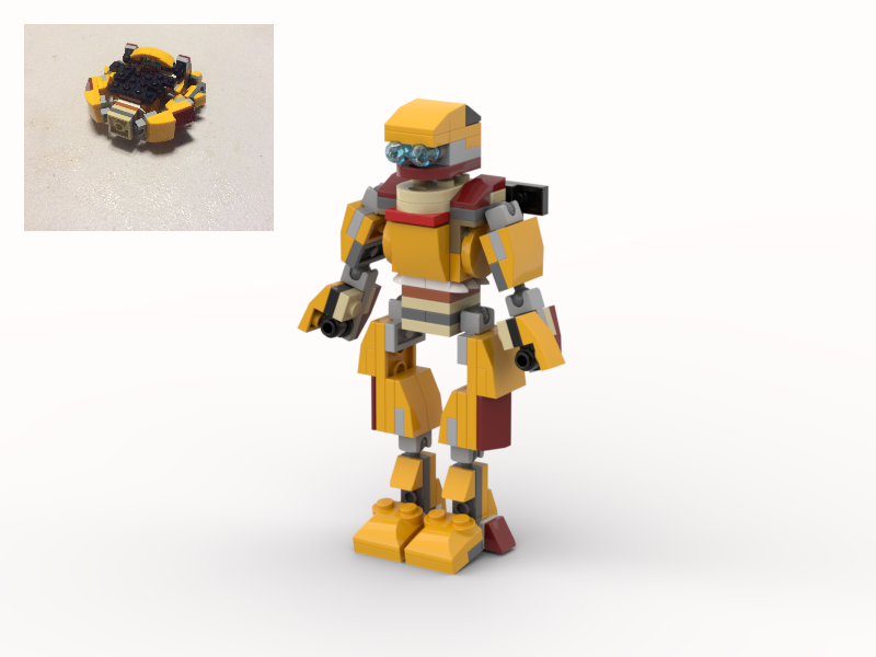 Submarine transformer from LEGO Creator set 31112: Wild Lion