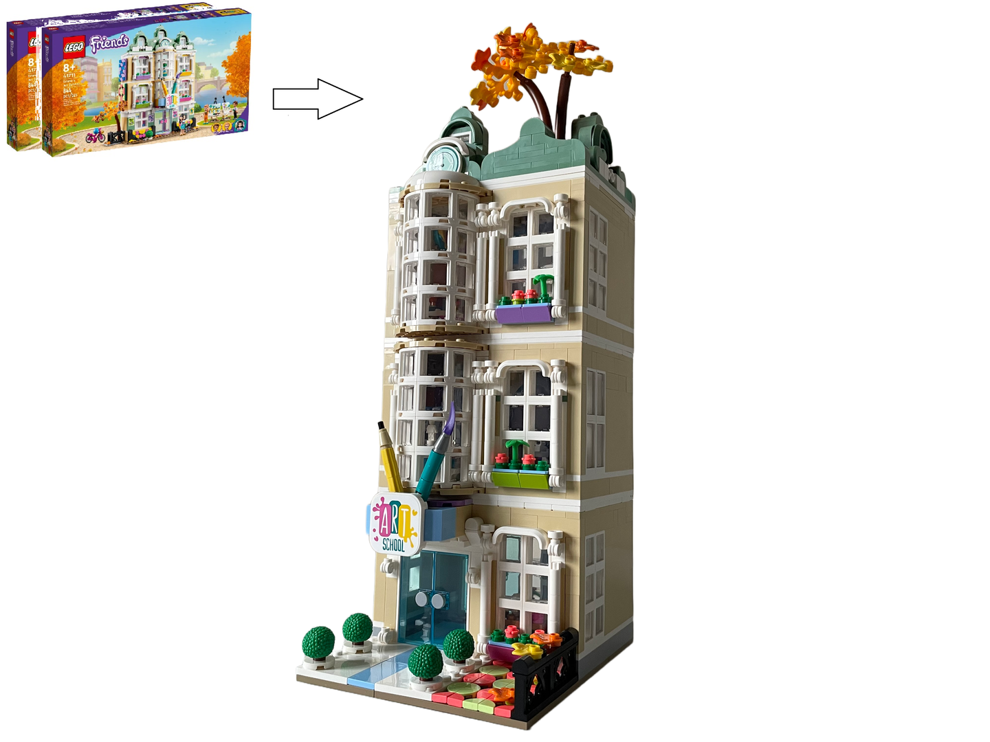 Art School Modular Alternate build (2x 41711)