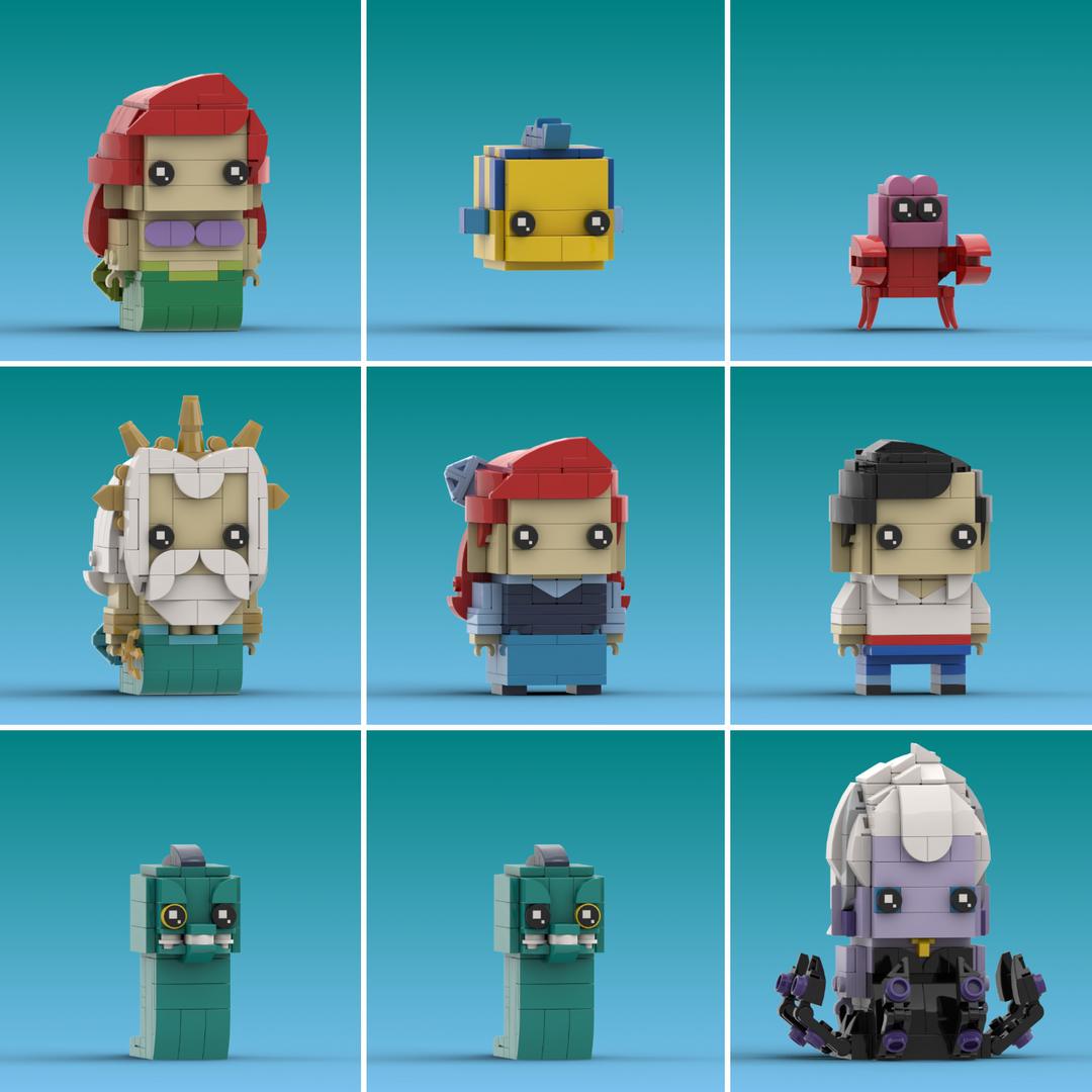 The Little Mermaid (1989) Brickheadz Collection