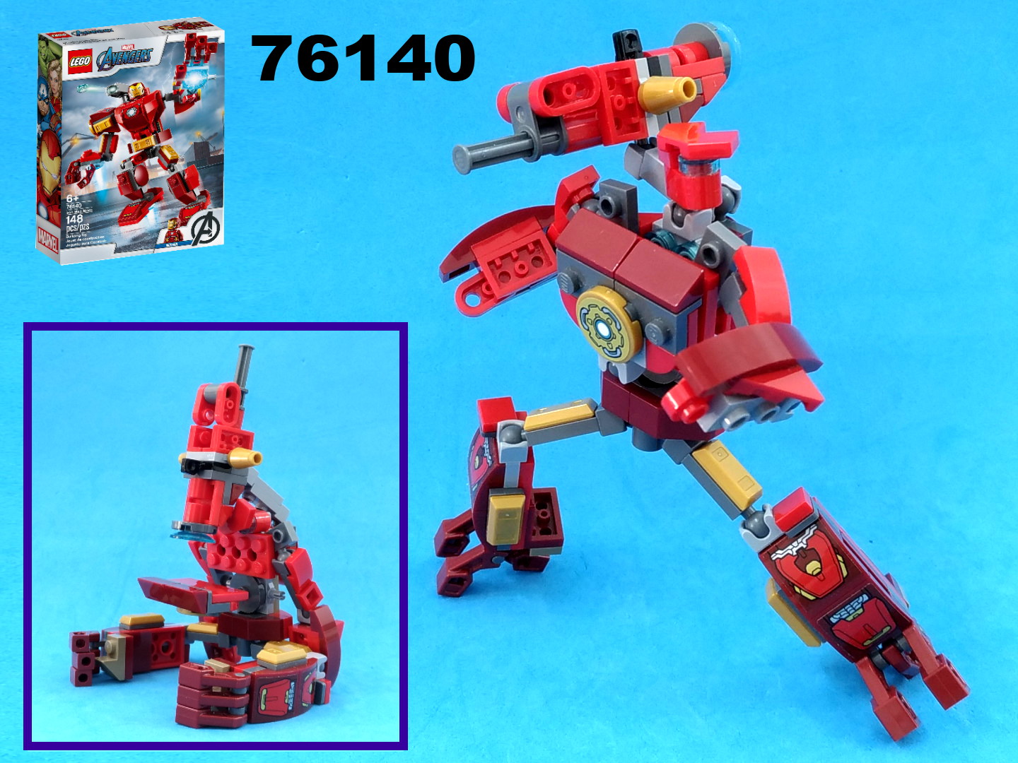 Transformer Microscope from LEGO Marvel set 76140: Iron man mech armor alternate build