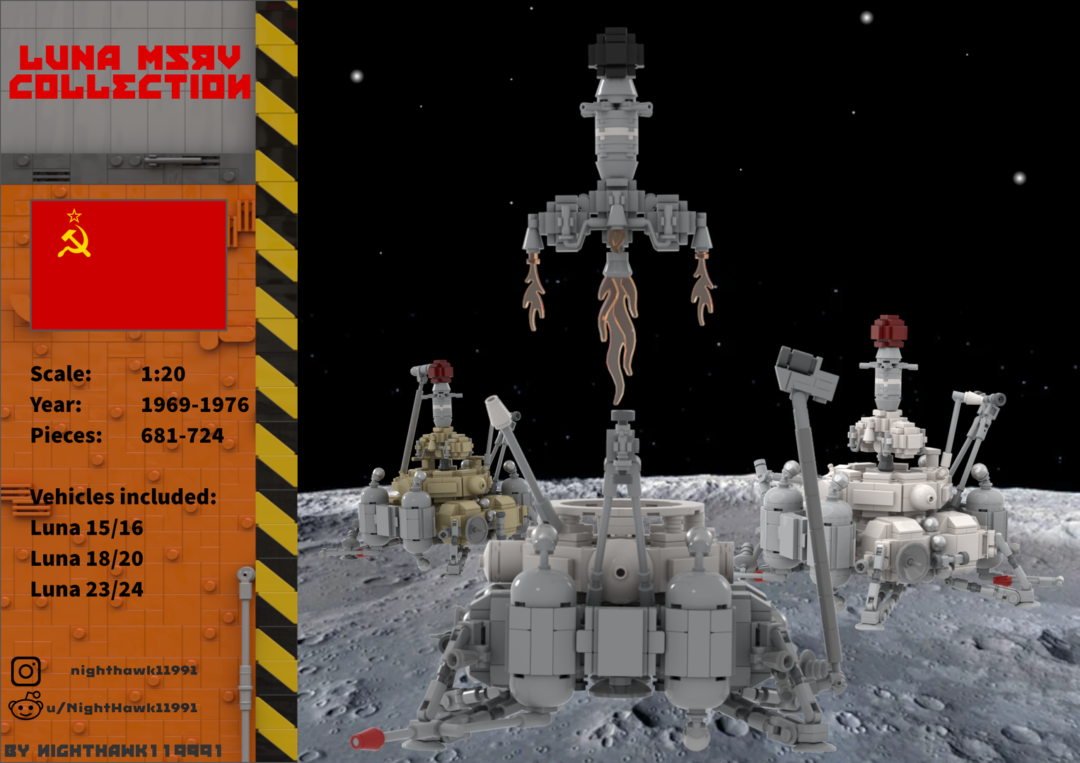 Luna MSRV Collection 1:20 (Soviet Moon Sample Mission)