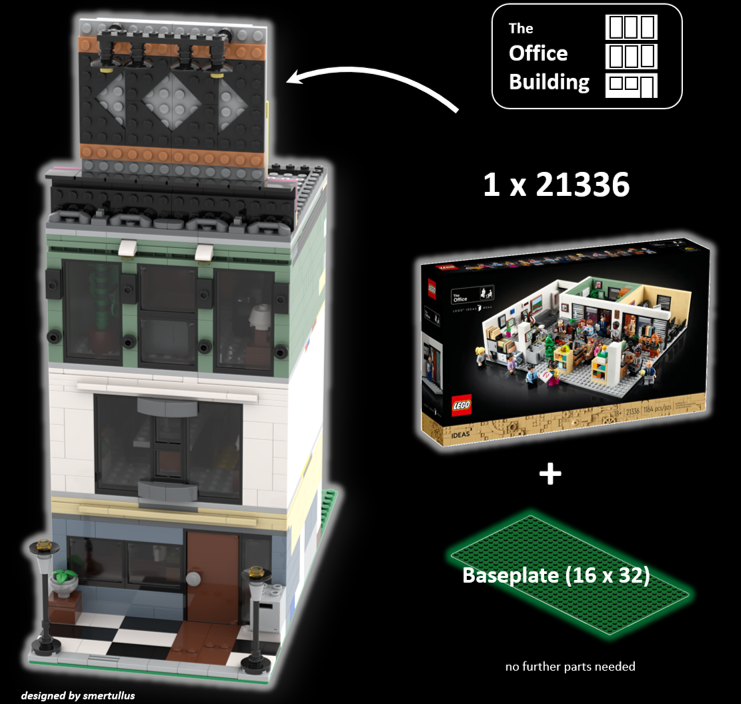 The Office Building (21336 Alternative Built) LEGO MOC