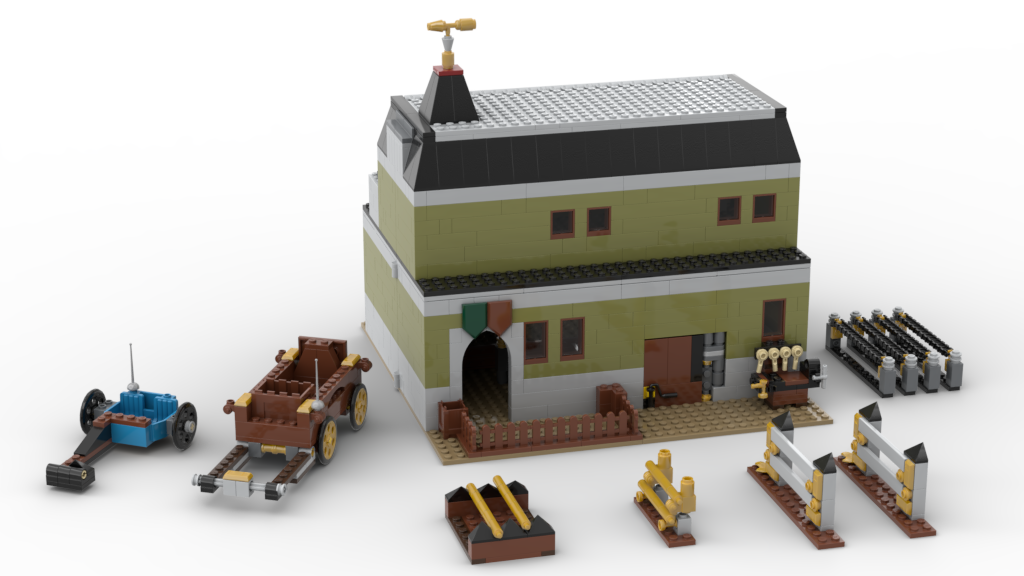 Horse Farm: Alternate build for 10273 Haunted House alternate build