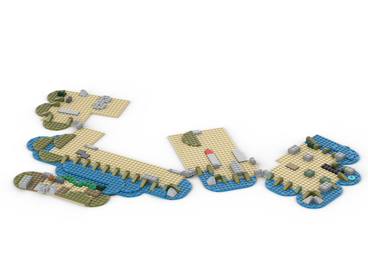 The Hightower castle v2.0 baseplate LAYOUT